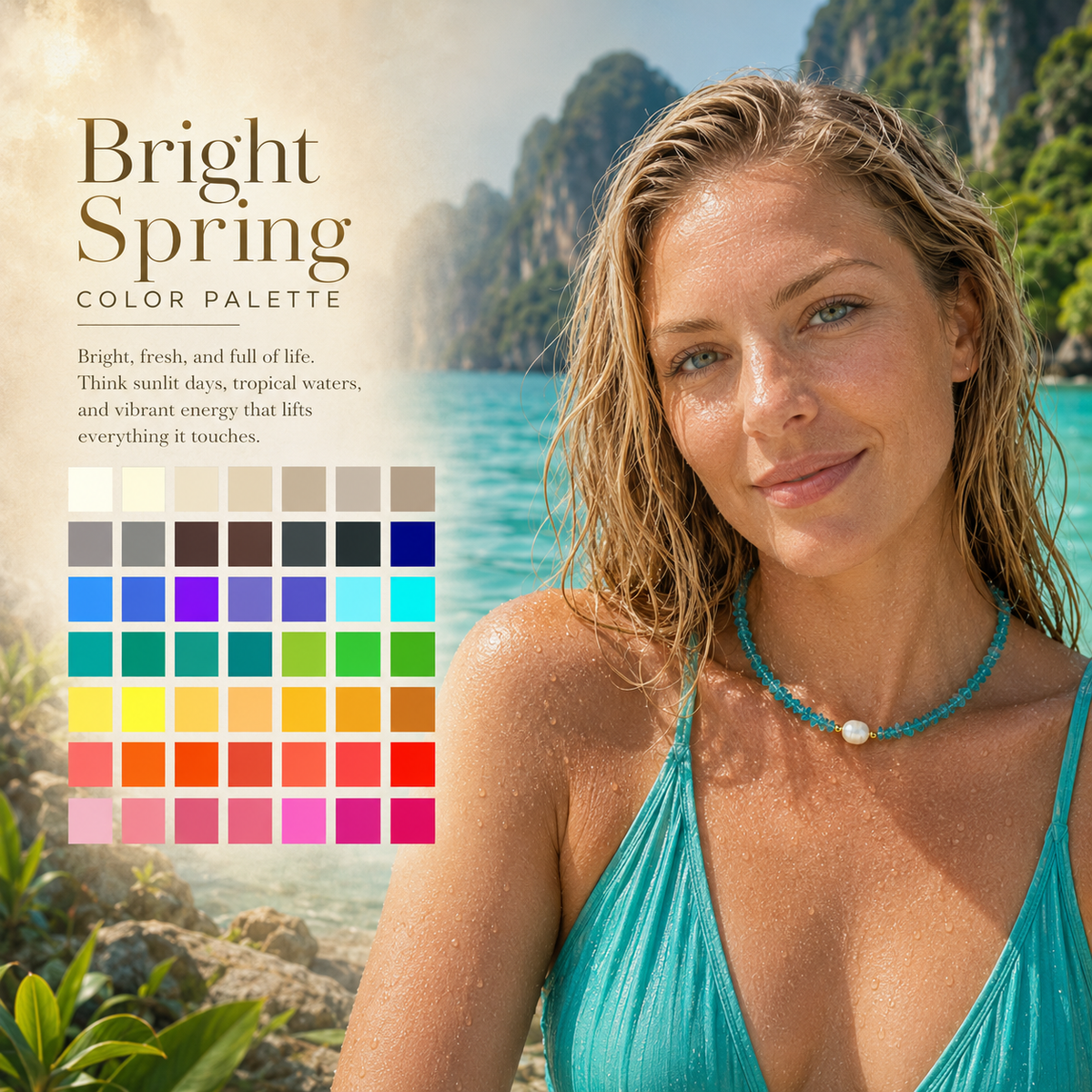 Bright Spring / Clear Spring Necklace BS-RF01N