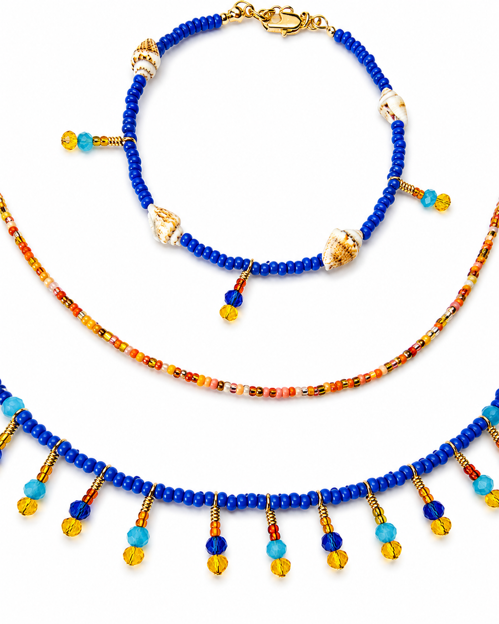 Bright Spring / Clear Spring 4 - set of 2 necklaces