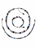 Cool / True Summer & Cool / True Winter - set - necklace, bracelet and anklet