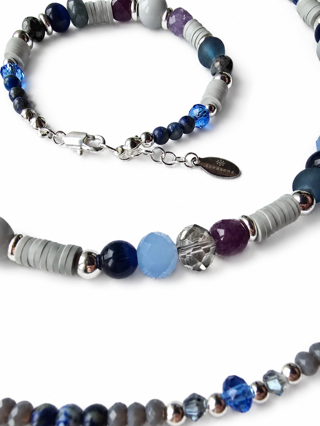 Cool / True Summer & Cool / True Winter - set - necklace, bracelet and anklet