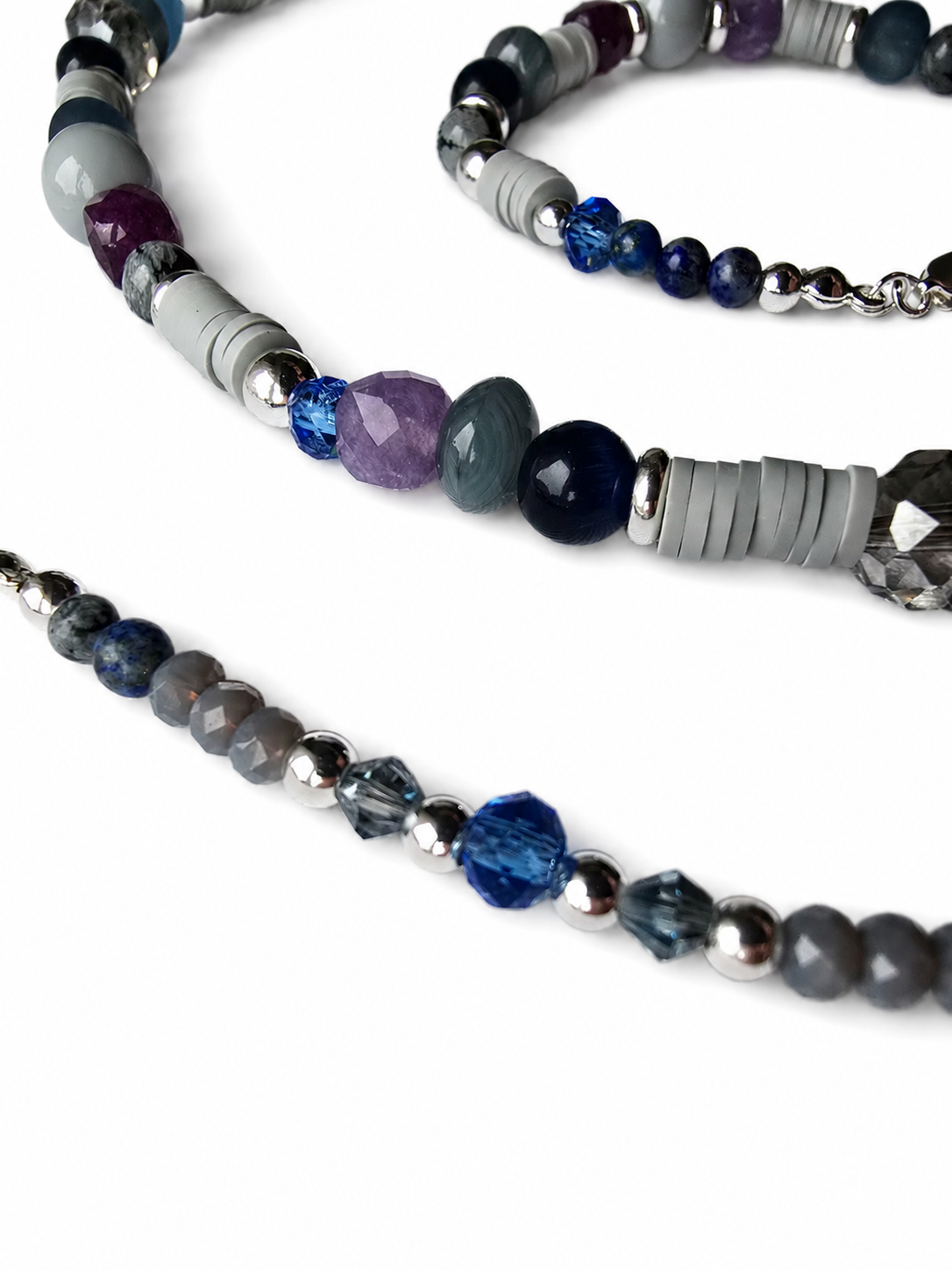 Cool / True Summer & Cool / True Winter - set - necklace, bracelet and anklet