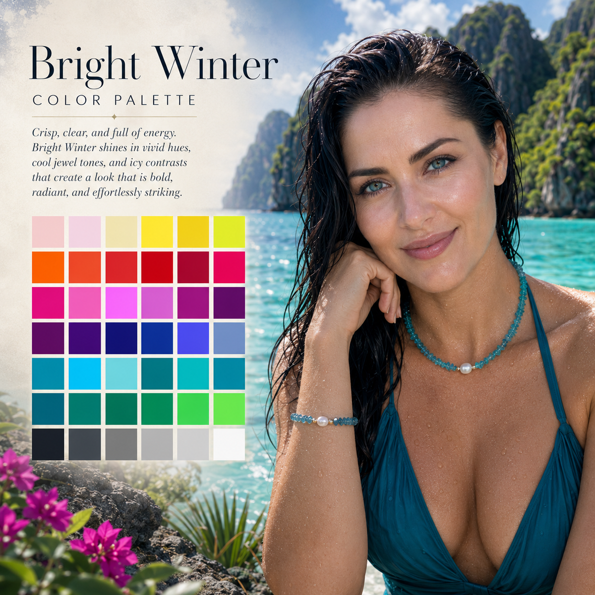 Bright Winter / Clear Winter Necklace BW-RF01N