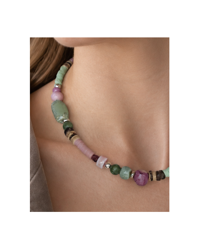 Soft Summer 2 - very rare mauve coral beads